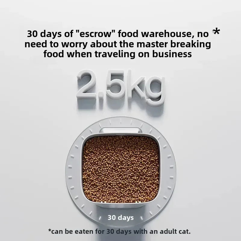 Xiaomi Mijia Smart Pet Dog Feeder 2 MJWSQ02 HD-large Screen 5L Large Capacity Precise Weighing Spare battery FoodShortage Remind