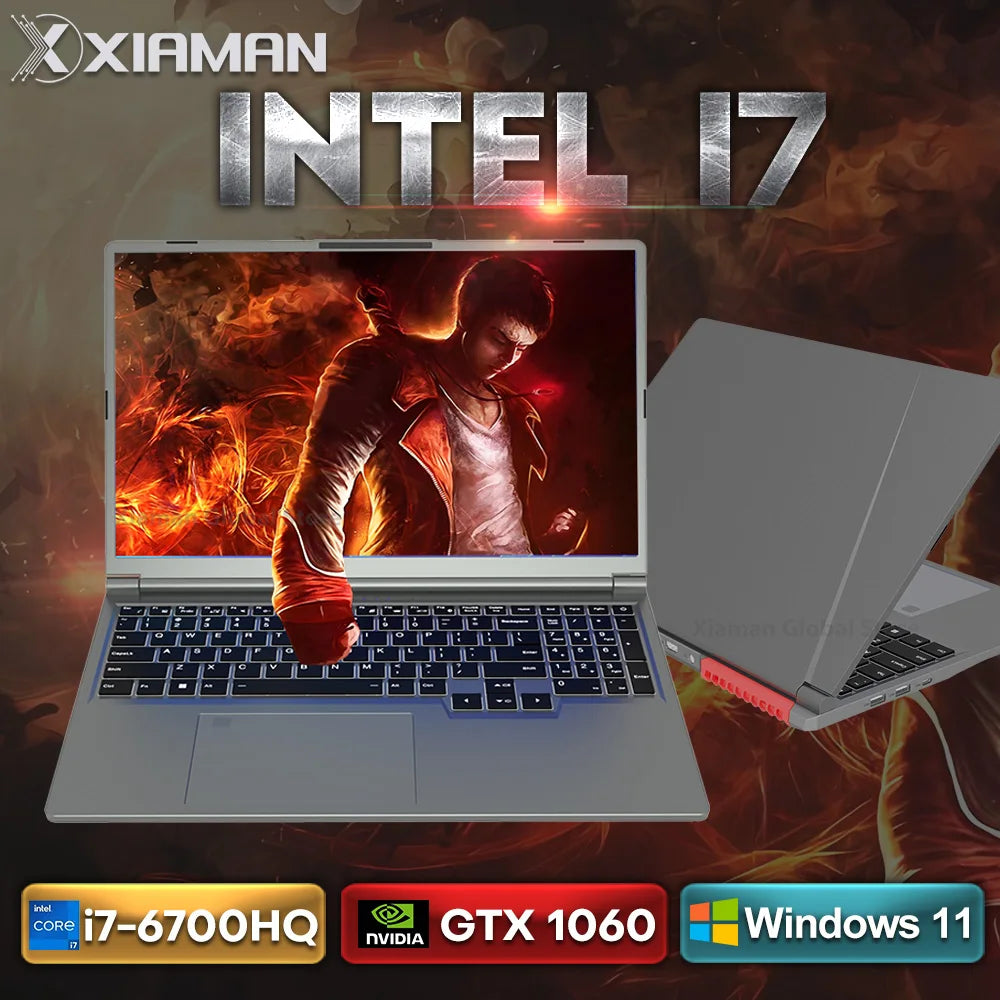 16 inch Gaming Laptop intel Core i7-6700HQ GTX 1060 IPS 1920*1200 Windows 11 Laptop Computer 16GB DDR4 1TB SSD Notebook PC Gamer