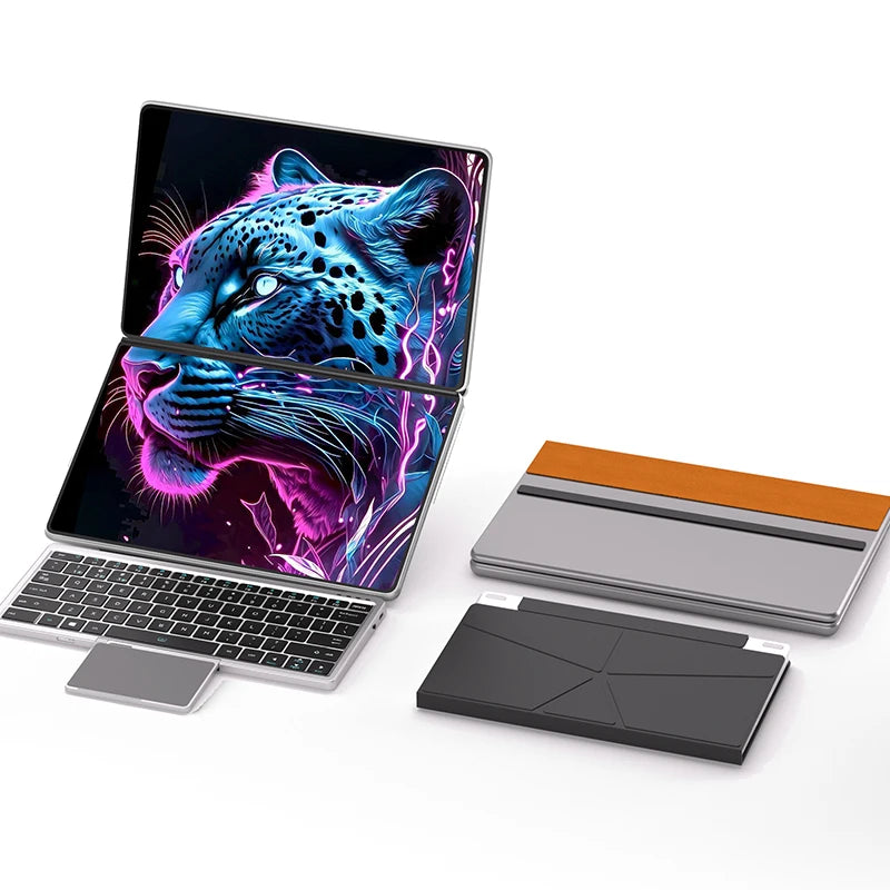 New Dual Screen Laptop Intel i3 1215U N100 Dual 10.95 Inch IPS Touch Screen Windows 11 Office Computer Tablet Notebook WiFi 6