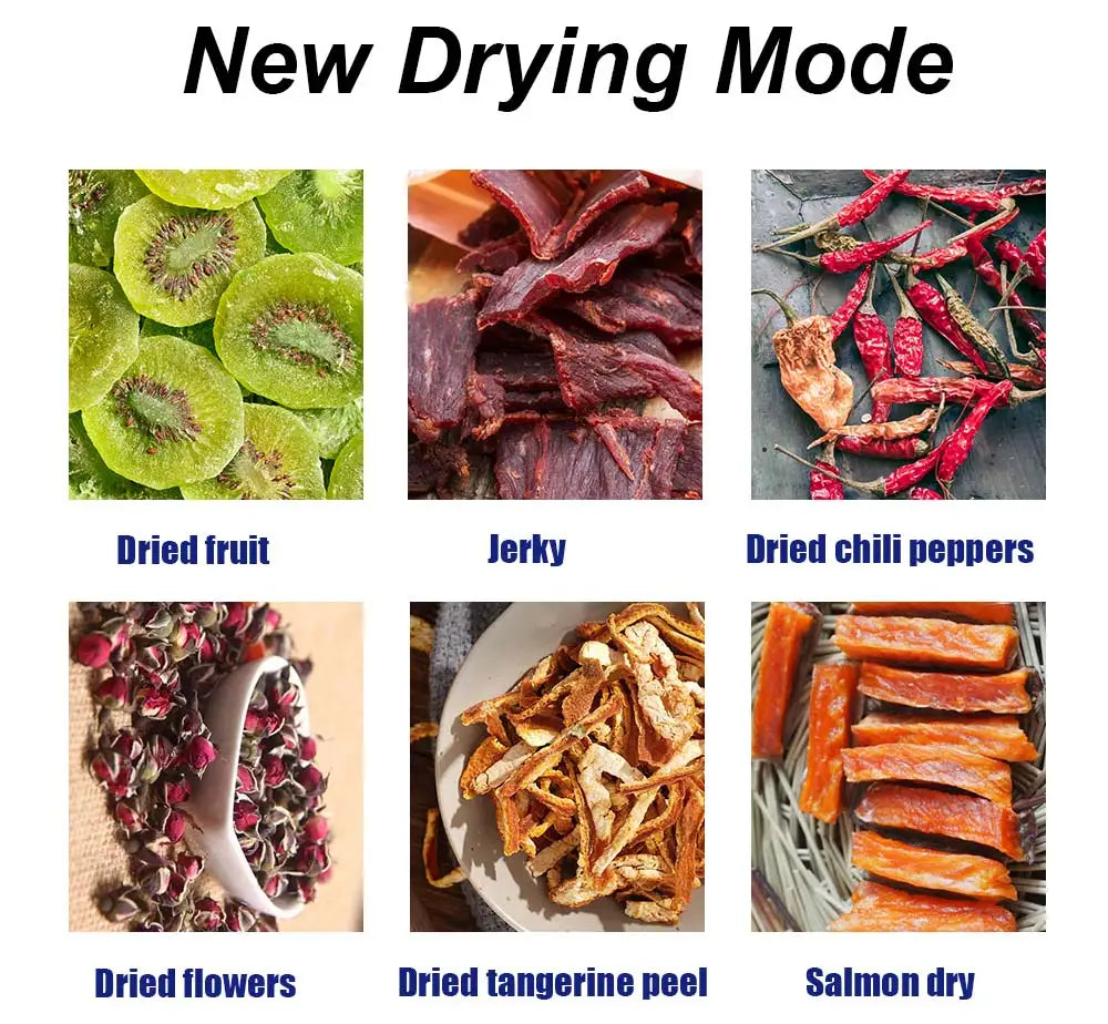 BioloMix 6 Trays Food Dehydrator with LED Touch Control,Digital Temperature and Time,Dryer for Fruit Vegetable Meat Beef Jerky