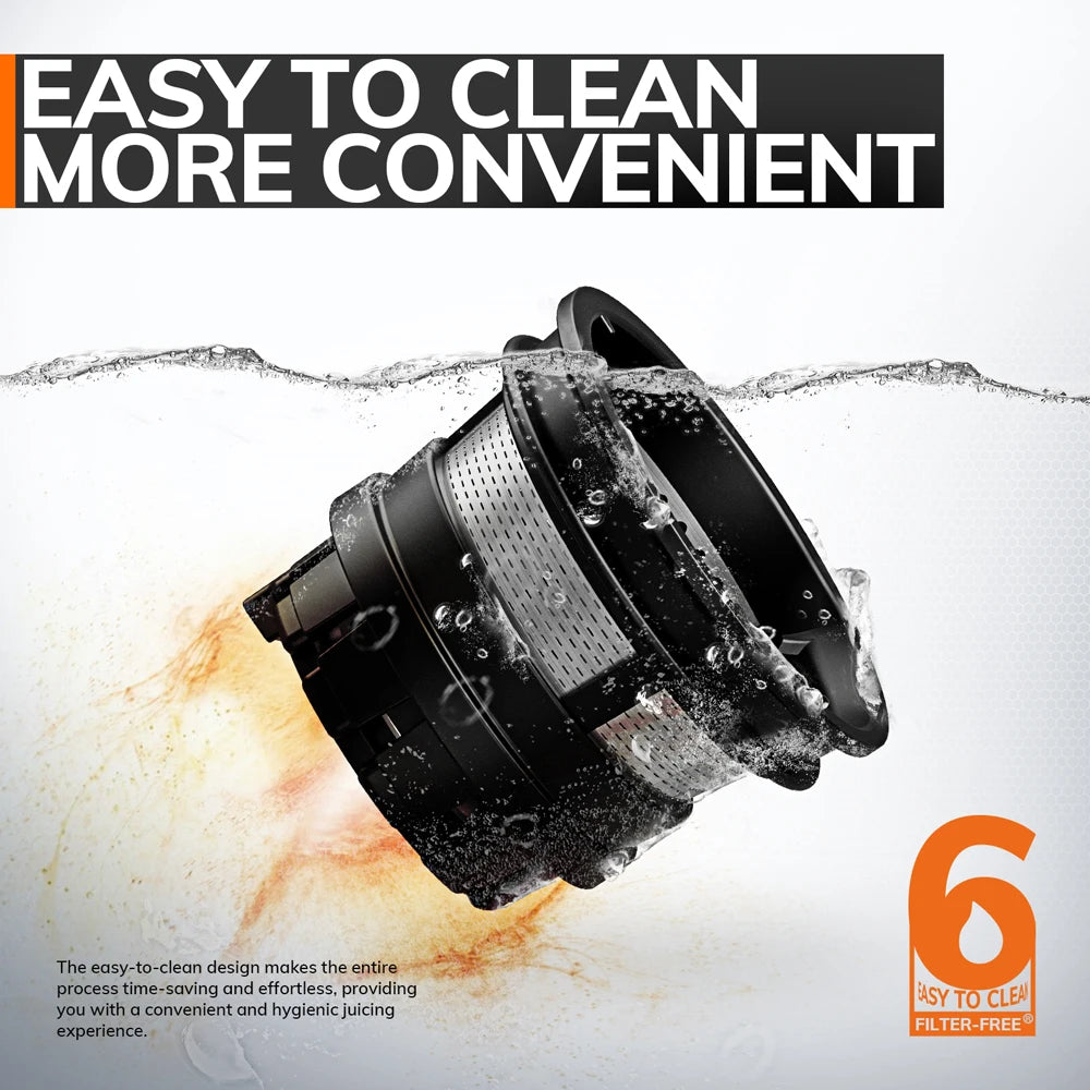 MIUI Slow Juicer Electric Cold Presses with Stainless Steel strainer,Rated power 250W, Modle-Professional