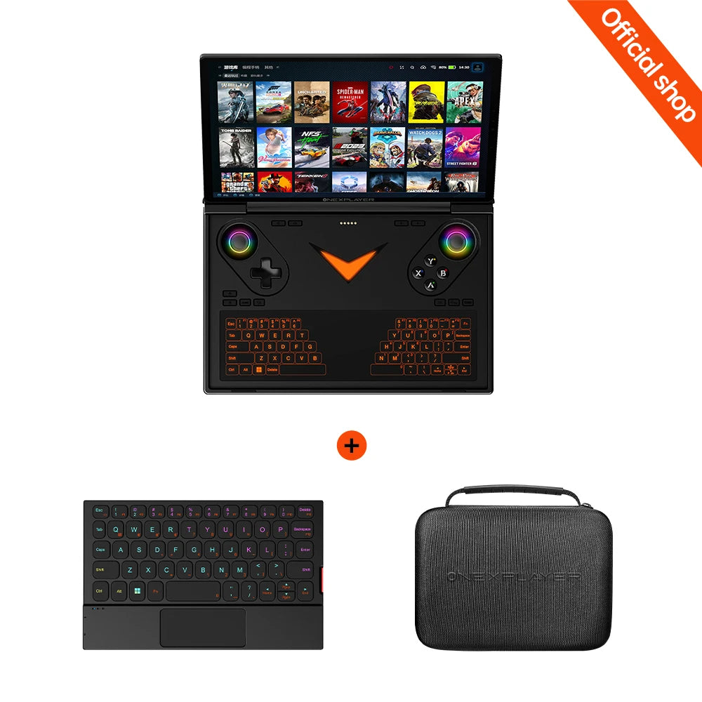 OneXPlayer G1 AMD Ryzen AI 9 HX 370 8.8" Mini Gaming Laptop Mobile Office Games Dual-Mode Keyboard PC Handheld Gaming Console