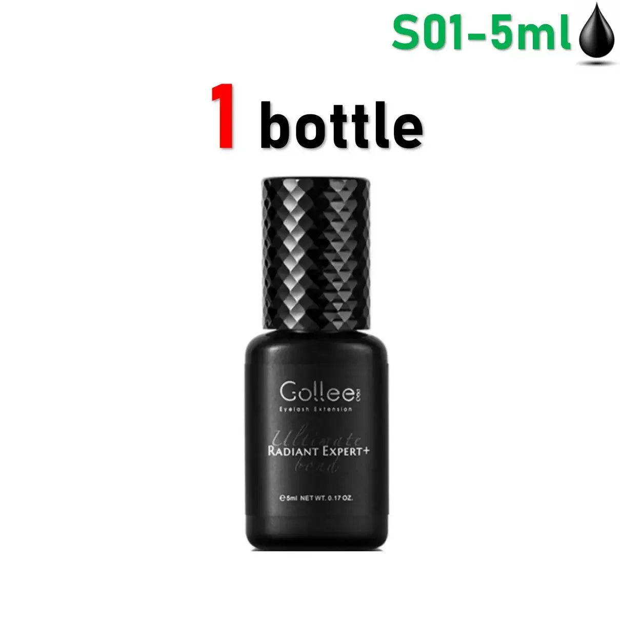 Gollee 0.5s Eyelash Extension Glue Fast Drying Professional Eyelash Adhesive Waterproof Lashes Supplies For Salon Eyelash Glue