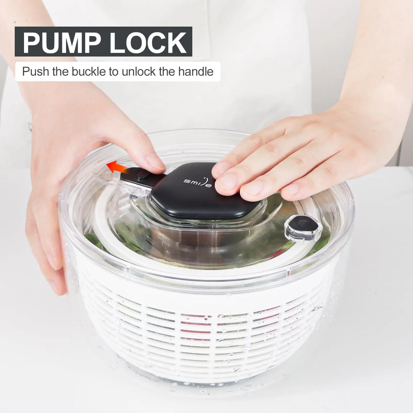 Salad Spinner Lettuce Spinner Salad Dryer for Washing Spinning and Draining Vegetables Kitchen Gadgets