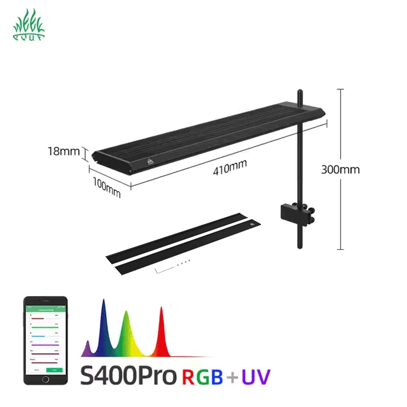 Weekaqua S series pro RGB+UV full spectrum natural aquarium lights APP control LED lamp for live plant fish tank light