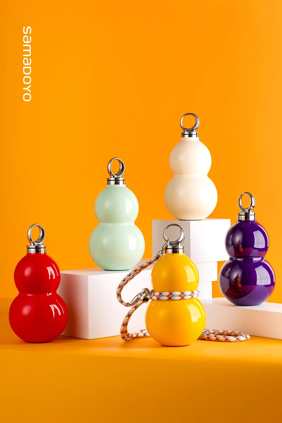 SAMADOYO-6 Hour Insulated Tumbler | Gourd Shape with Straw | Exclusive Design, 520ml