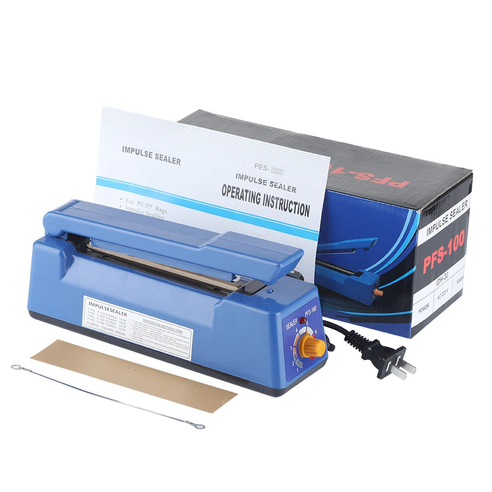 Sealing Machine Electric Heat Sealer Hand Press Vacuum Food Plastic Bag Bobo Ballons Impulse Fast Heat Sealer Packaging Machine