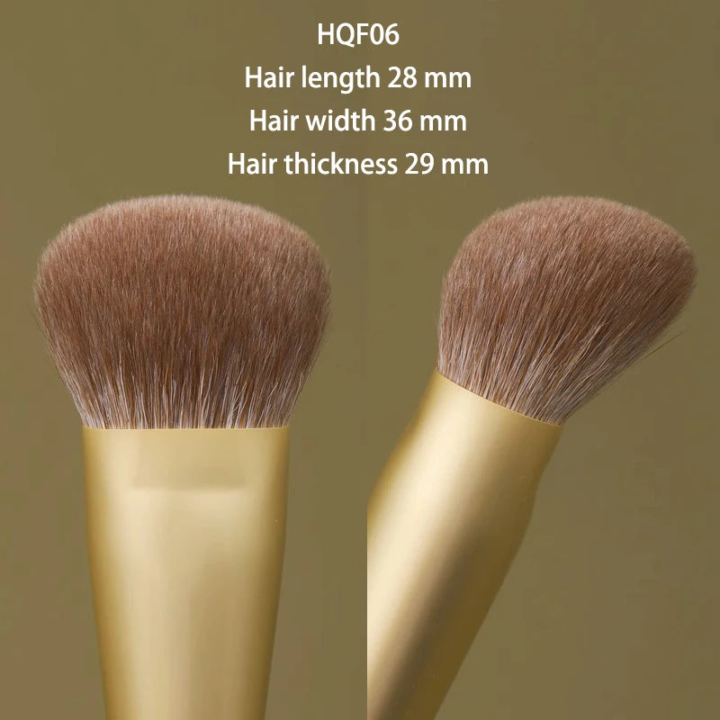 Professional Handmade Makeup Brushes 1PC Weasel Goat Hair Foundation Liquid Blush Brush African Rosewood Handle Make Up Brush