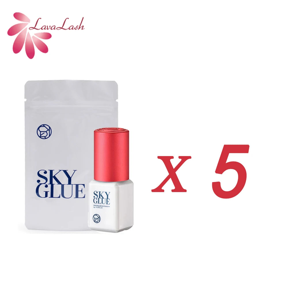Original Korea Eyelash Extensions Sky glue with Red Cap 1-2 seconds dry time 6-7 weeks fastest and strongest glue