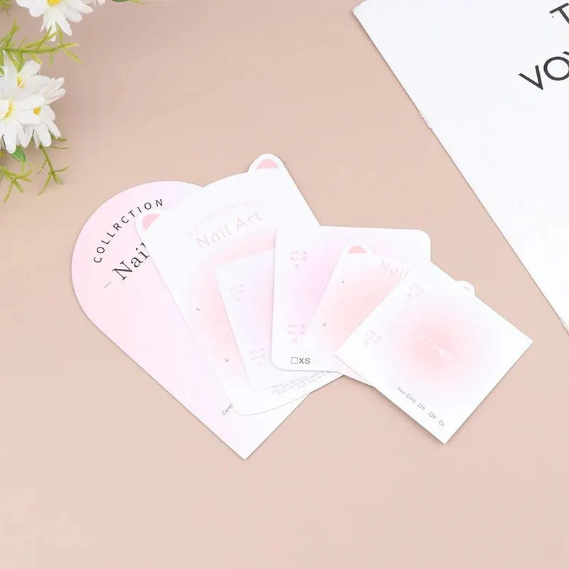 10PCS Press-On Nail Packaging Display Handmade False Design Swatch Show Card Manicure Sample Salon
