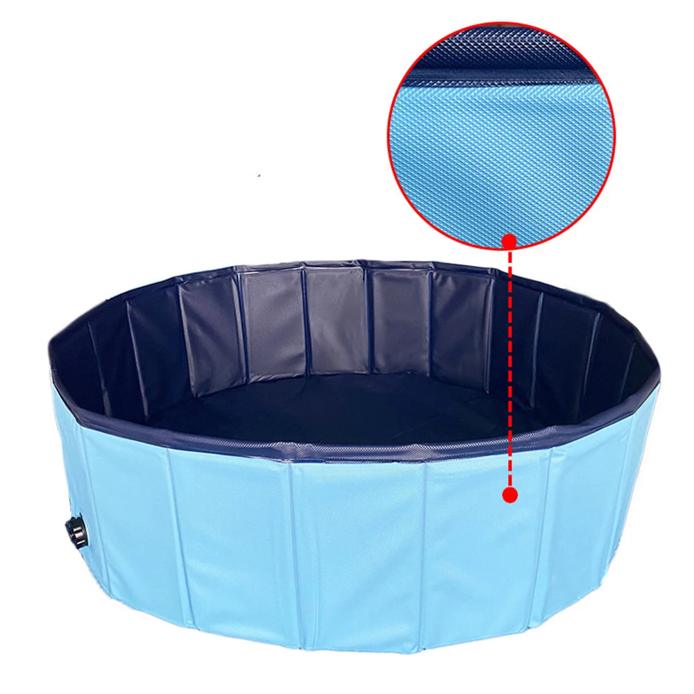 Folding bathtub for dogs and cats, a must-have for cooling down in the summer pool for dogs, and a portable pet bathtub for