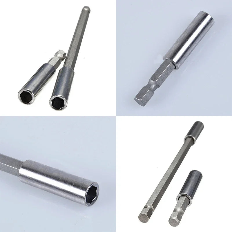 1/4'' Hex Shank Magnetic Screwdriver Extension Drill Bit Holder 60/75/100/150mm