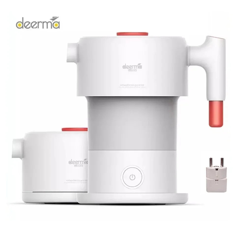 Deerma Folding Portable Electric Water Kettle 0.6L Handheld Electric Water Flask Pot Auto Power-Off Protection Kettle