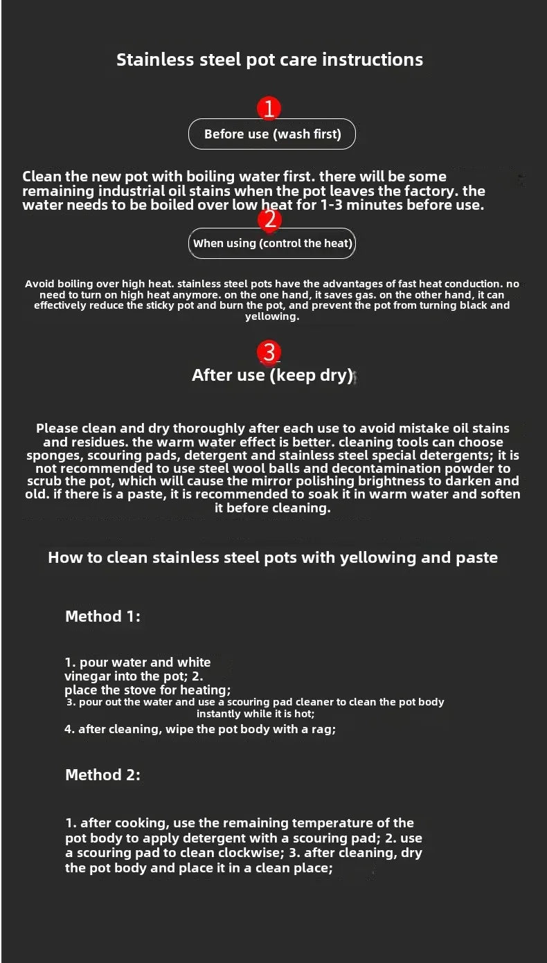 Double-sided screen 316 stainless steel wok Non-coated wok non-stick household induction cooker gas universal wok