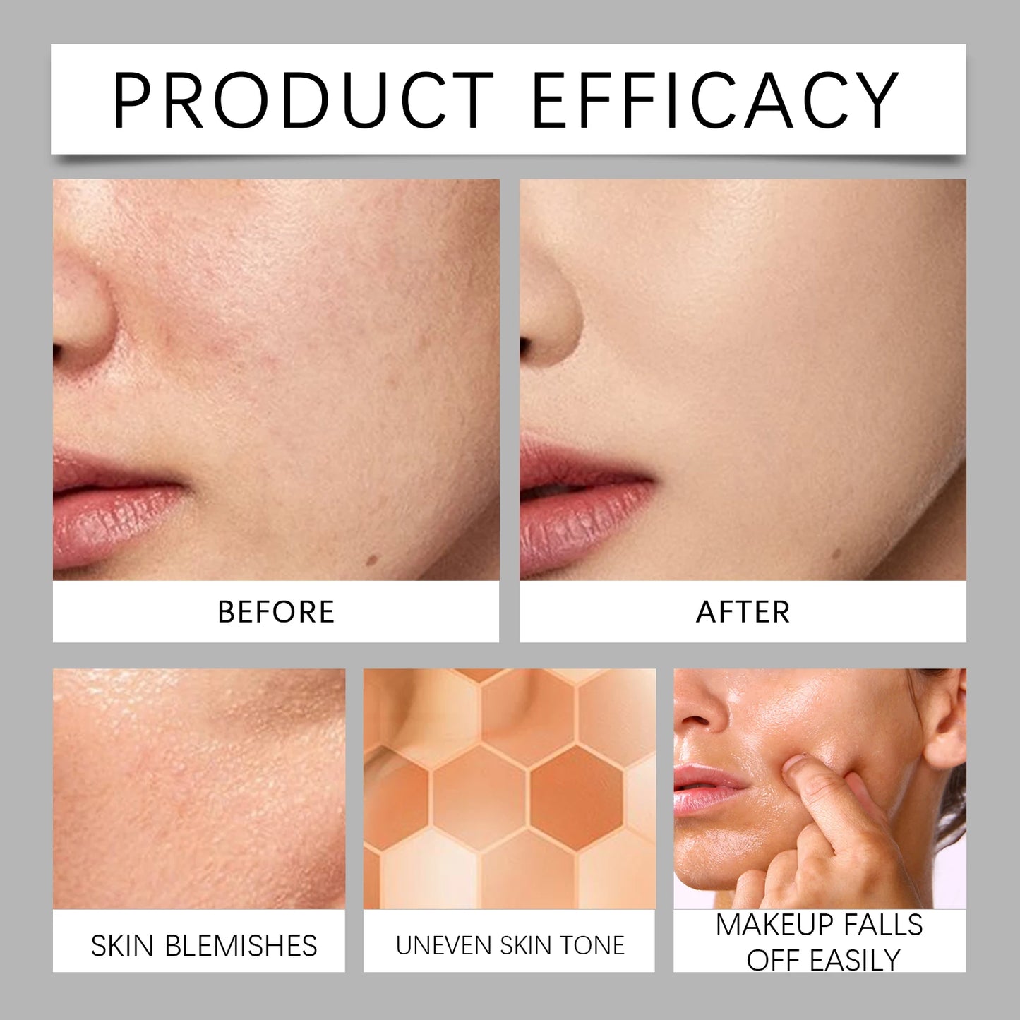 Liquid Foundation Naturally Covers Flaws Full Coverage Matte Moisturizer Oil-control Sunscreen Spf 15 Waterproof Sweat-resistant