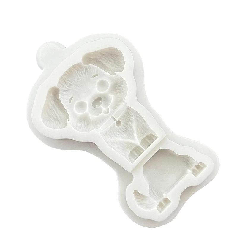 Dog Puppy Silicone Sugarcraft Mold Chocolate Cupcake Baking Fondant Cake Decorating Tools