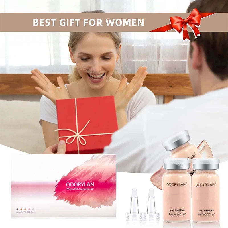 Korea 8ml BB Cream Glow Face Serum Ampoule Essence Kit Moisturizing Sunscreen Foundation Beauty Skin Care