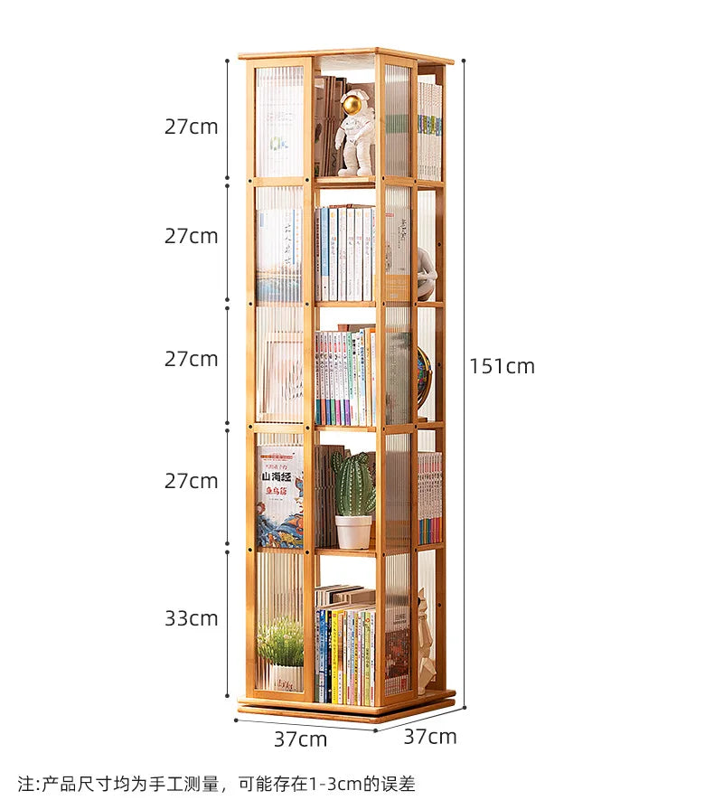 Rotational Bookshelf Organizers Home Storage Shelves Furniture Living Room Shelf Bookcases Librero Organizador Estanteria