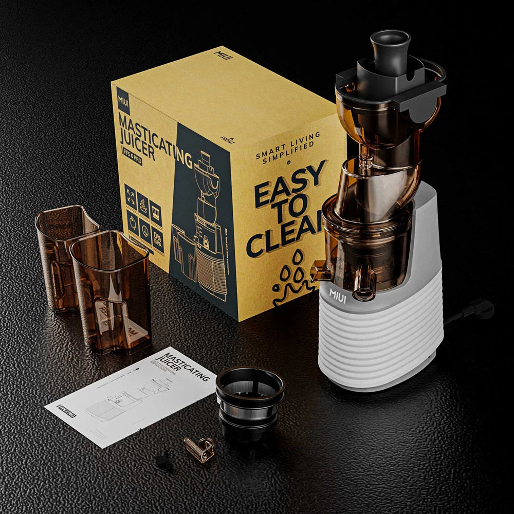 MIUI Slow Juicer Electric Cold Presses with Stainless Steel strainer,Rated power 250W, Modle-Professional