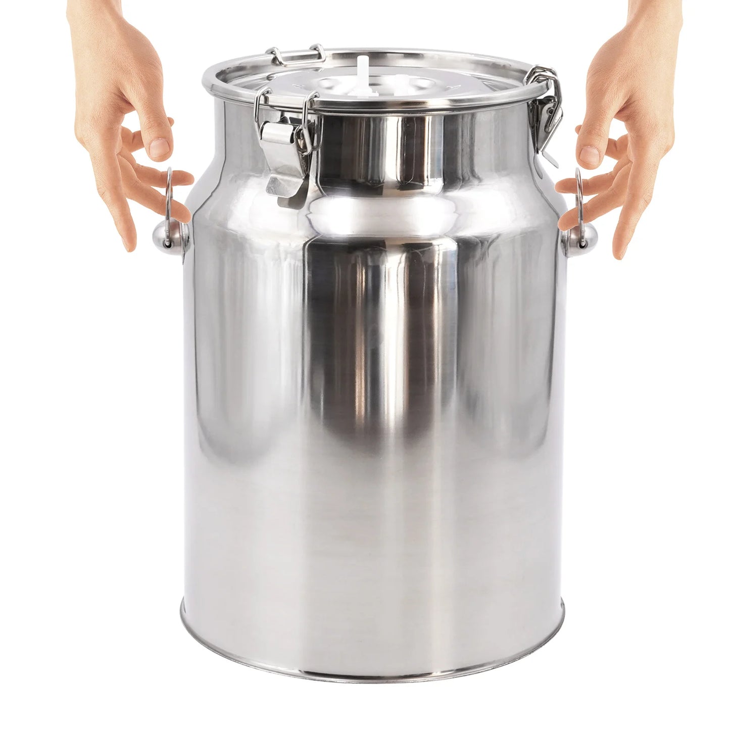 10L Electric Automatic Cattle Milking Machine 220V Goat Pulsating Milking Machine Stainless Steel Milker Bucket Vacuum Pump