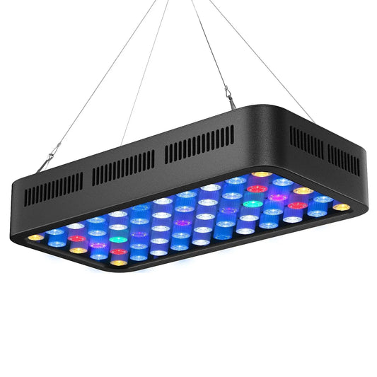 WiFi Control Dimmable 165W Led Aquarium Light with Three Channels Smart App Control for Fish Coral Reef Tank