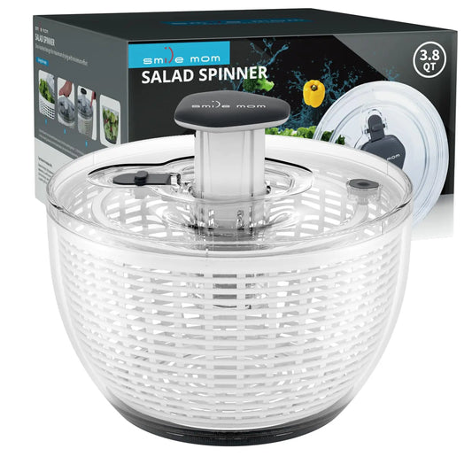 Salad Spinner Lettuce Spinner Salad Dryer for Washing Spinning and Draining Vegetables Kitchen Gadgets