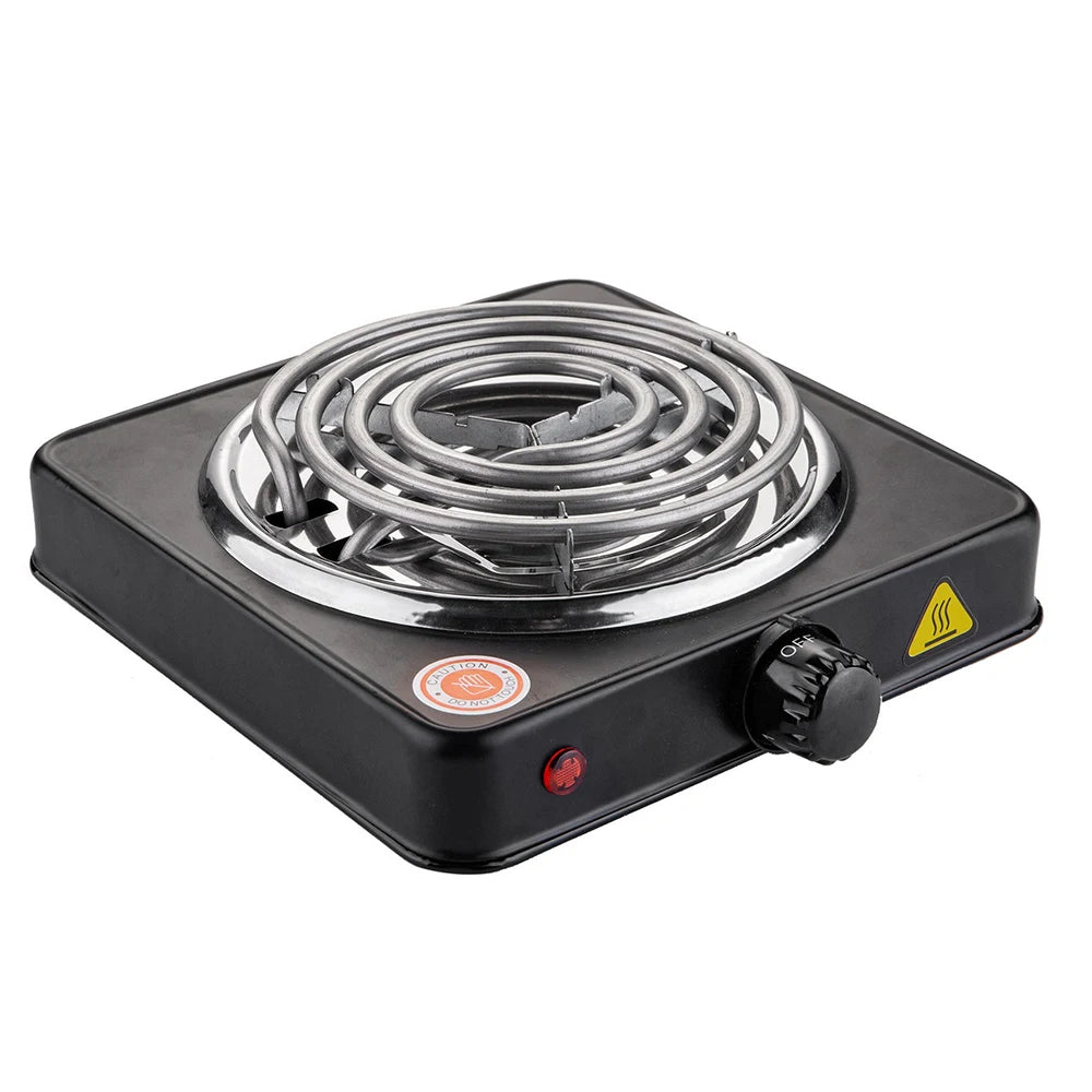 1000W Electric Stove Iron Burner Hot Plate Portable Kitchen Cooker Coffee Heater Milk Soup Durable Asjustable Quick