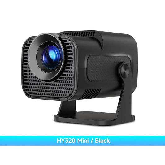 Color: color1, Plug Type: UK Plug - Magcubic HY320 Mini Newly Native 720P Android 11 4K Projector 300ANSI Wifi6 BT5.0 Cinema Outdoor Portable 180? Rotable Projector