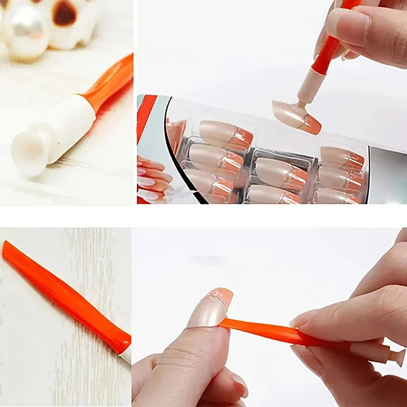 1Pcs Professional Manicure Aid Unscented Nail Adhesive Primer Helper For Easy Application Multifunctional Suction Cup Nail Tool