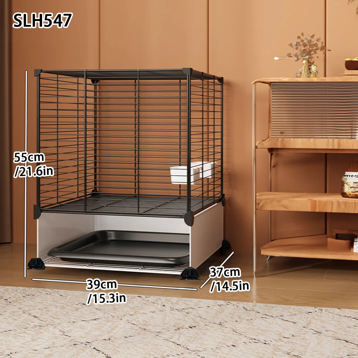 Bird Cage Household Large Tiger Skin Cockatiel Luxury House Splash-Proof New Small Thrush Dadan Myna Black Iron Bird Cage