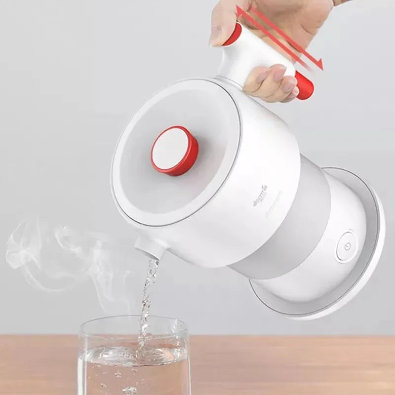 Deerma Folding Portable Electric Water Kettle 0.6L Handheld Electric Water Flask Pot Auto Power-Off Protection Kettle