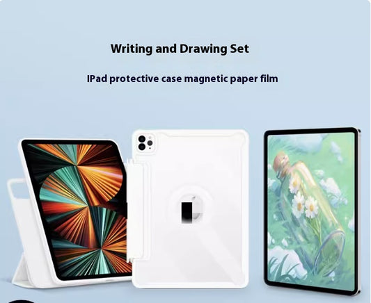 Color: Color7, Applicable Model: iPad Pro 2022 11inches - Magnetic Protective Shell For Tablet Computer With Pen Slot Drawer